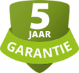5 jaar garantie